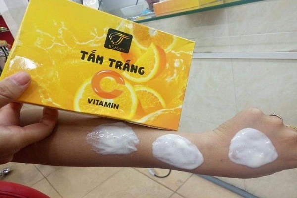 Cách sử dụng tắm trắng cam Vitamin C